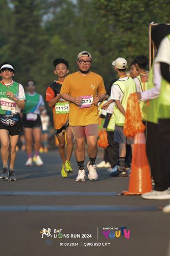 Race photo from BAF LIONS RUN 2024