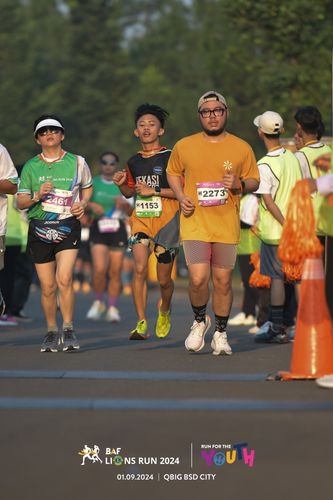 Race photo from BAF LIONS RUN 2024