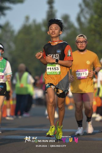 Race photo from BAF LIONS RUN 2024