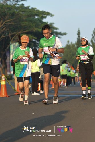 Race photo from BAF LIONS RUN 2024
