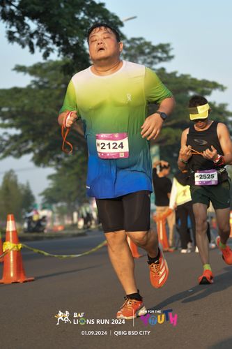 Race photo from BAF LIONS RUN 2024