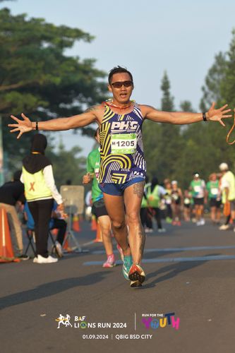 Race photo from BAF LIONS RUN 2024
