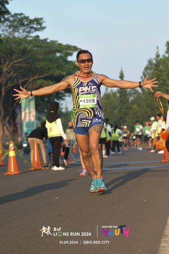 Race photo from BAF LIONS RUN 2024