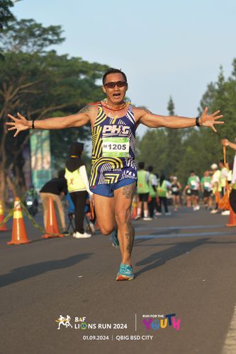 Race photo from BAF LIONS RUN 2024