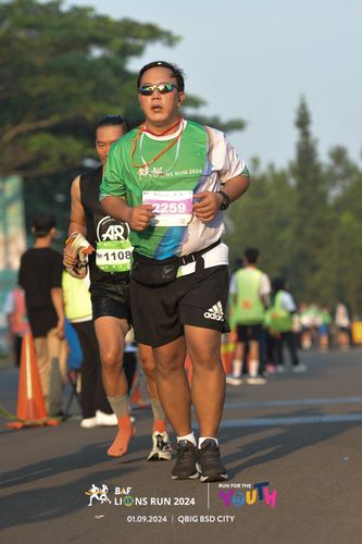 Race photo from BAF LIONS RUN 2024