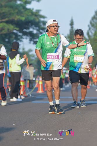 Race photo from BAF LIONS RUN 2024