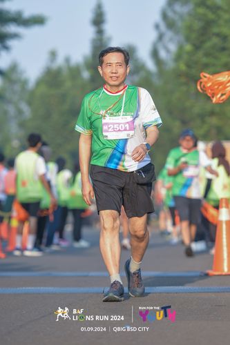 Race photo from BAF LIONS RUN 2024