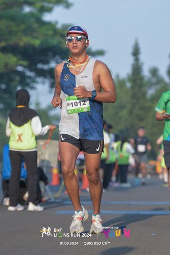 Race photo from BAF LIONS RUN 2024