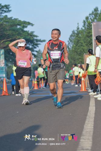 Race photo from BAF LIONS RUN 2024