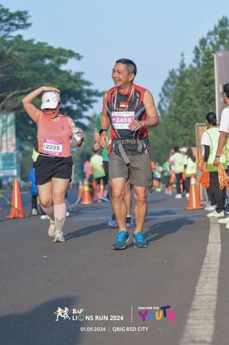 Race photo from BAF LIONS RUN 2024