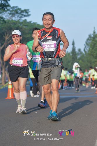 Race photo from BAF LIONS RUN 2024