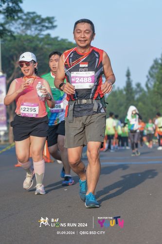 Race photo from BAF LIONS RUN 2024