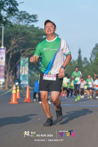 Race photo from BAF LIONS RUN 2024