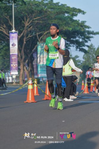 Race photo from BAF LIONS RUN 2024
