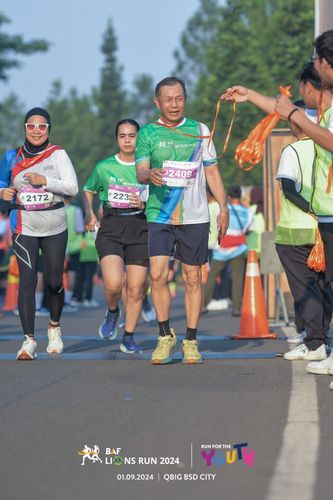 Race photo from BAF LIONS RUN 2024