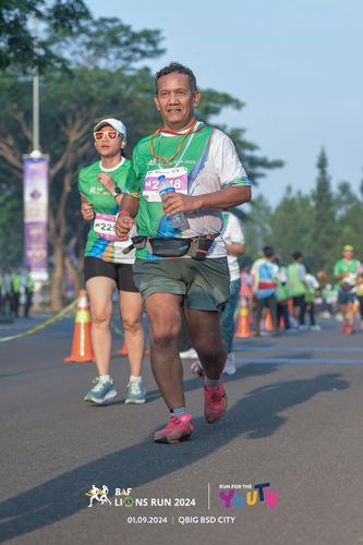 Race photo from BAF LIONS RUN 2024