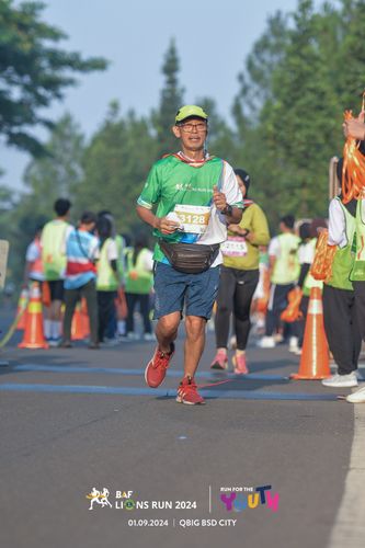Race photo from BAF LIONS RUN 2024