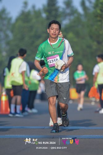 Race photo from BAF LIONS RUN 2024
