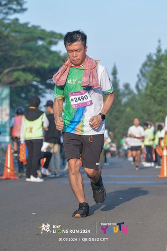 Race photo from BAF LIONS RUN 2024