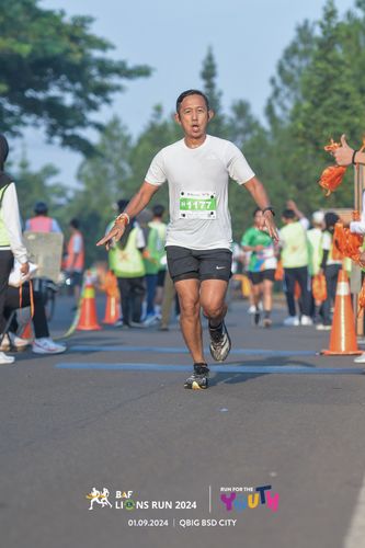 Race photo from BAF LIONS RUN 2024
