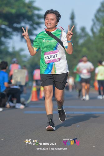 Race photo from BAF LIONS RUN 2024