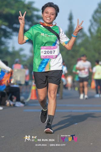 Race photo from BAF LIONS RUN 2024