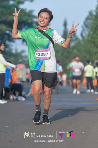 Race photo from BAF LIONS RUN 2024