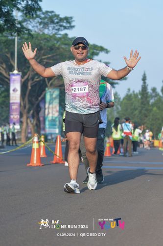 Race photo from BAF LIONS RUN 2024