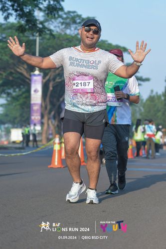 Race photo from BAF LIONS RUN 2024