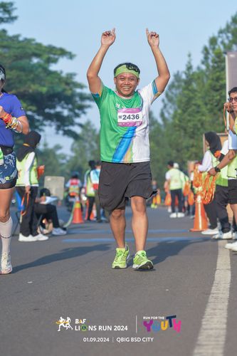 Race photo from BAF LIONS RUN 2024