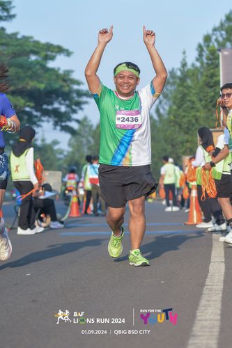 Race photo from BAF LIONS RUN 2024