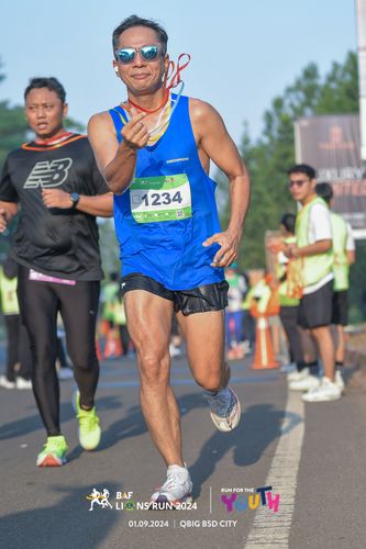 Race photo from BAF LIONS RUN 2024