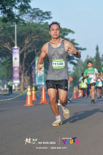 Race photo from BAF LIONS RUN 2024