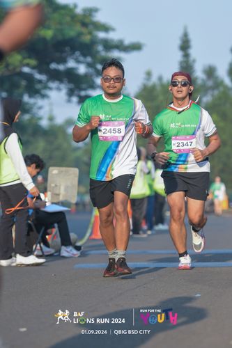 Race photo from BAF LIONS RUN 2024