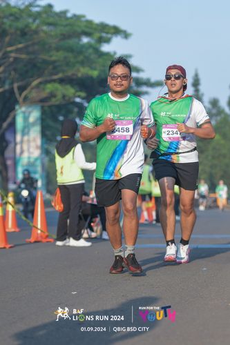 Race photo from BAF LIONS RUN 2024