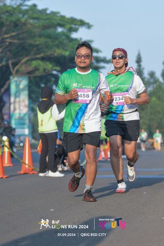 Race photo from BAF LIONS RUN 2024
