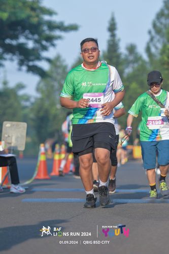 Race photo from BAF LIONS RUN 2024