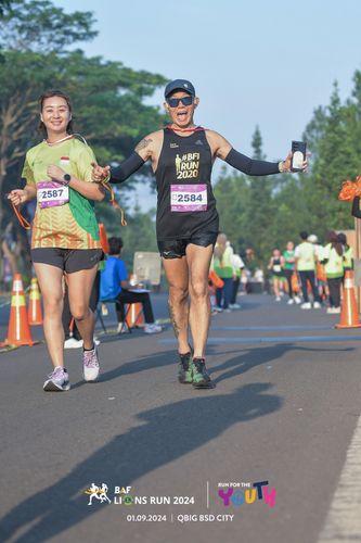 Race photo from BAF LIONS RUN 2024