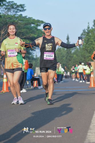 Race photo from BAF LIONS RUN 2024