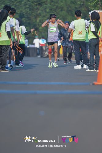 Race photo from BAF LIONS RUN 2024