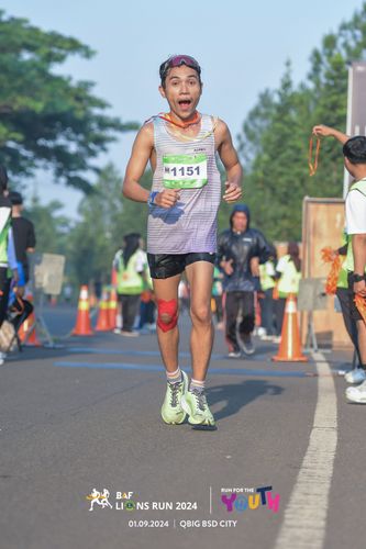 Race photo from BAF LIONS RUN 2024