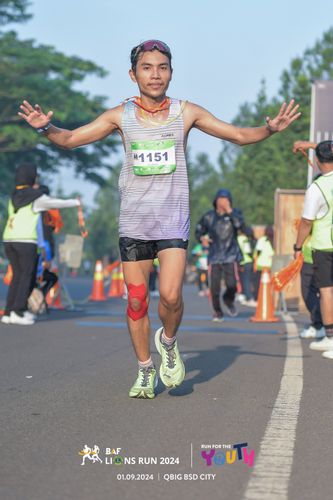 Race photo from BAF LIONS RUN 2024