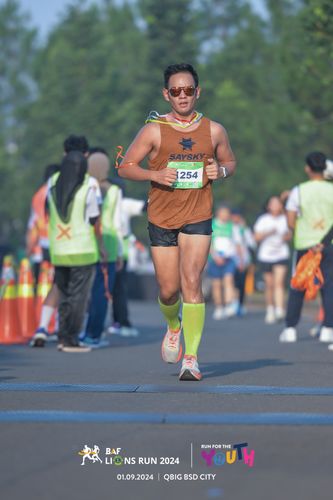 Race photo from BAF LIONS RUN 2024