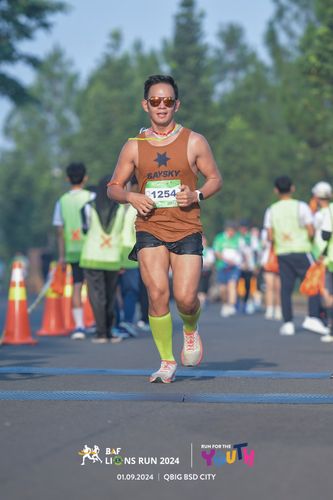 Race photo from BAF LIONS RUN 2024