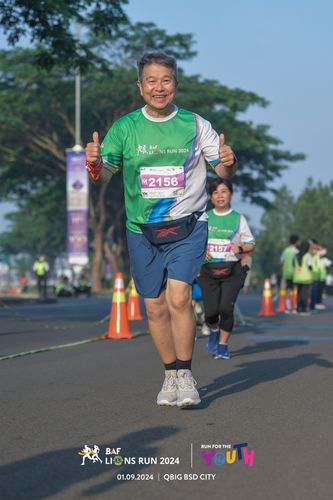 Race photo from BAF LIONS RUN 2024