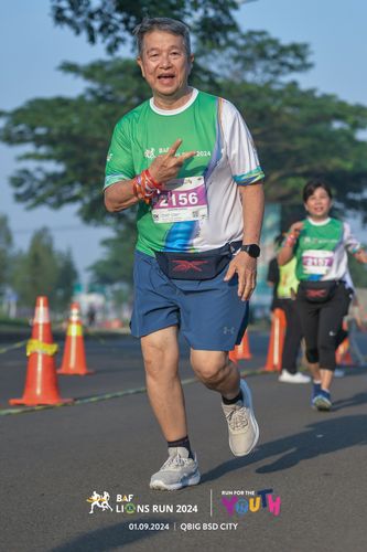 Race photo from BAF LIONS RUN 2024