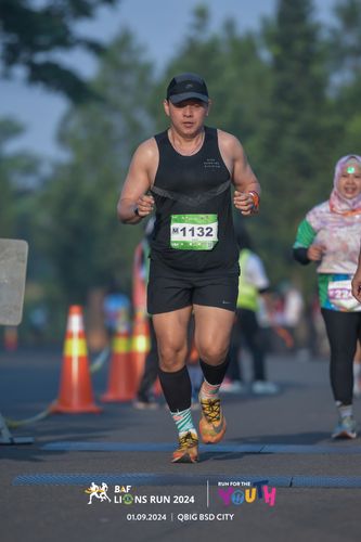 Race photo from BAF LIONS RUN 2024