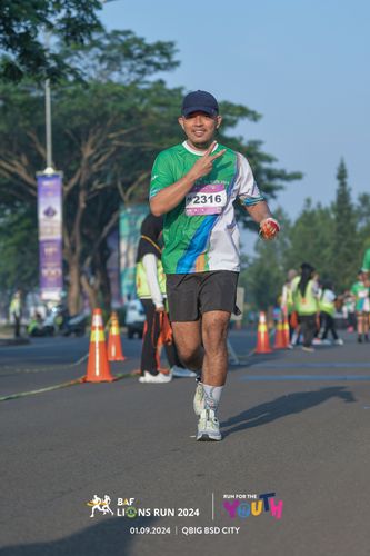 Race photo from BAF LIONS RUN 2024