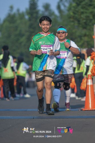 Race photo from BAF LIONS RUN 2024