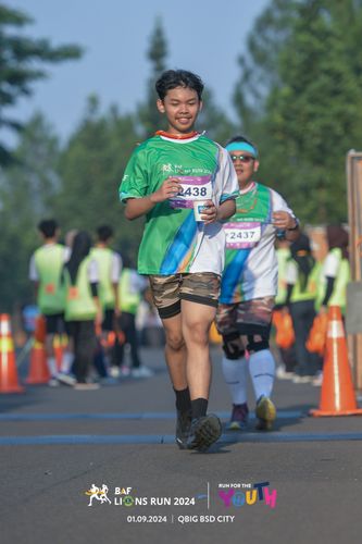 Race photo from BAF LIONS RUN 2024